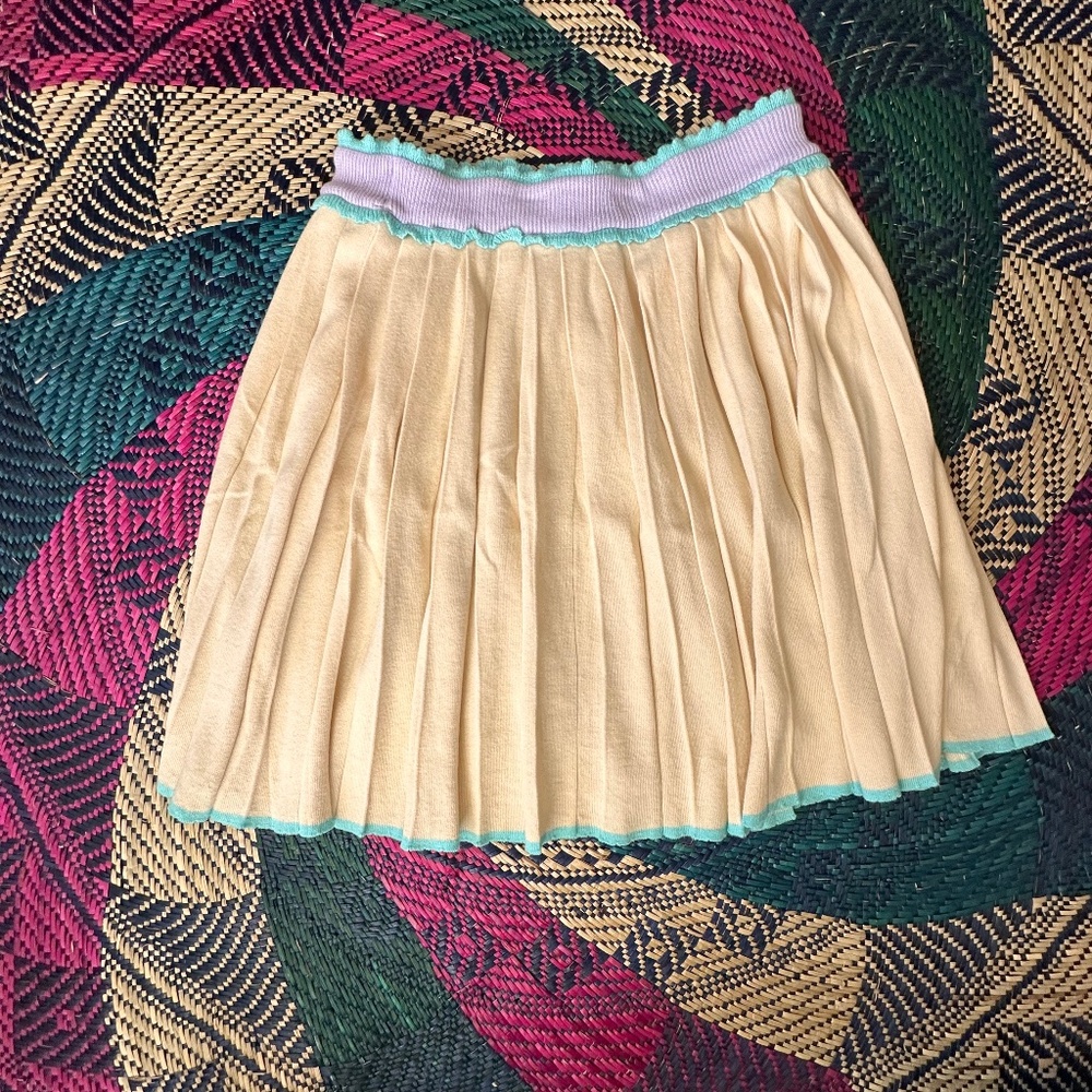 Lyn Around Pleated Midi Skirt Size Medium